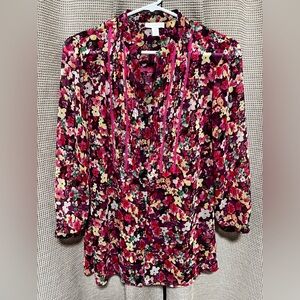 Charter Club Pink Floral Top - Medium